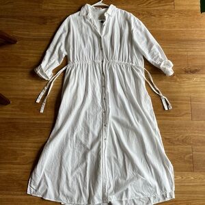 Universal Thread Long Sleeve Cinch Waist Maxi Shirtdress